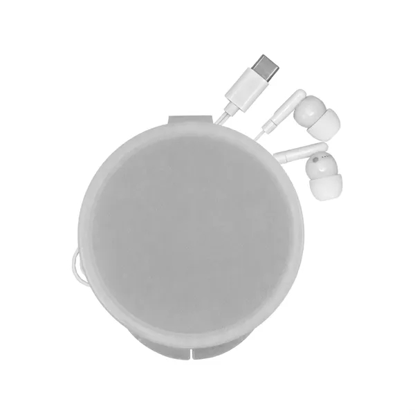 Round Type C Ear Bud Case... from ASI 30208 A P Specialties / AP Specialties