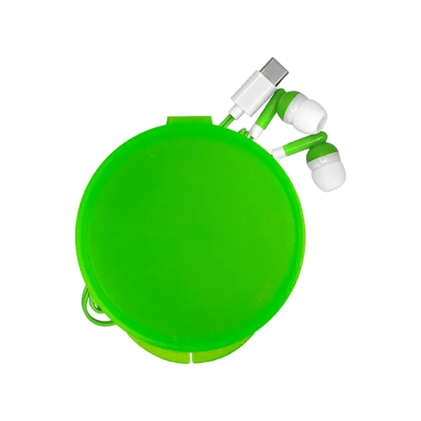 Round Type C Ear Bud Case... from ASI 30208 A P Specialties / AP Specialties