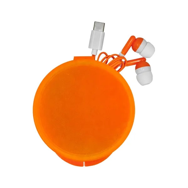 Round Type C Ear Bud Case... from ASI 30208 A P Specialties / AP Specialties