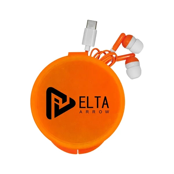 Round Type C Ear Bud Case... from ASI 30208 A P Specialties / AP Specialties