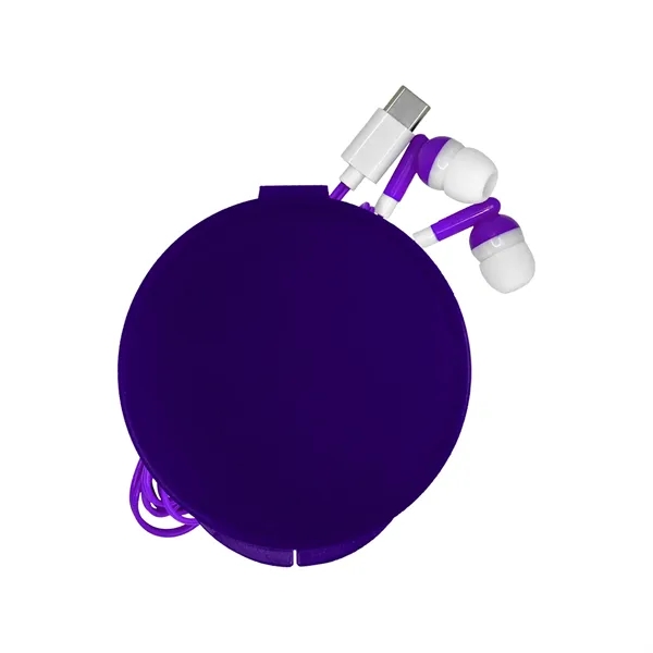 Round Type C Ear Bud Case... from ASI 30208 A P Specialties / AP Specialties