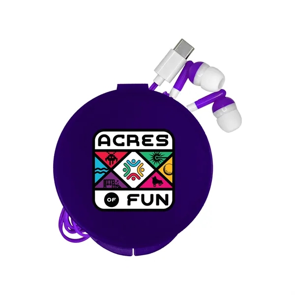 Round Type C Ear Bud Case... from ASI 30208 A P Specialties / AP Specialties