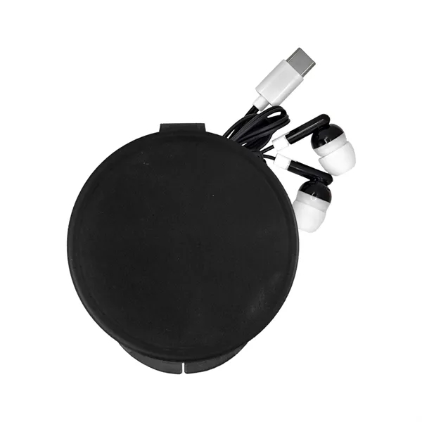 Round Type C Ear Bud Case... from ASI 30208 A P Specialties / AP Specialties