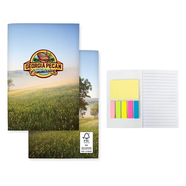 4" X 6" Perfect Paper Cover Sticky Note Book... from ASI 30208 A P Specialties / AP Specialties