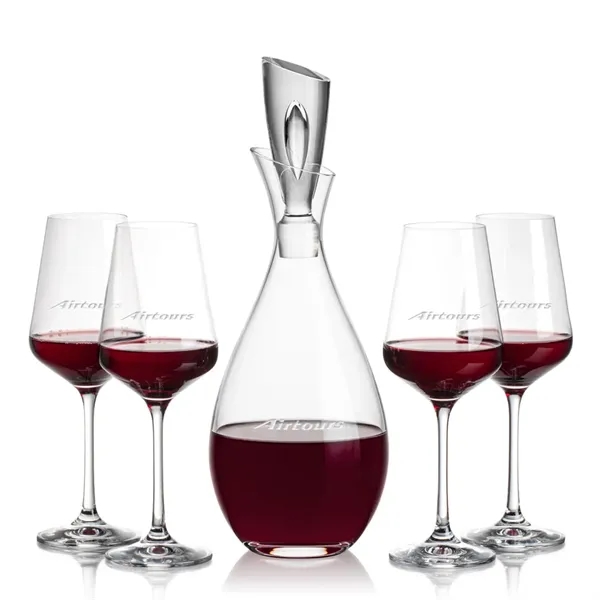 Stunning Lead Free Crystal Decanter complete with 2 or 4 Breckland... from ASI 84592 St Regis Group