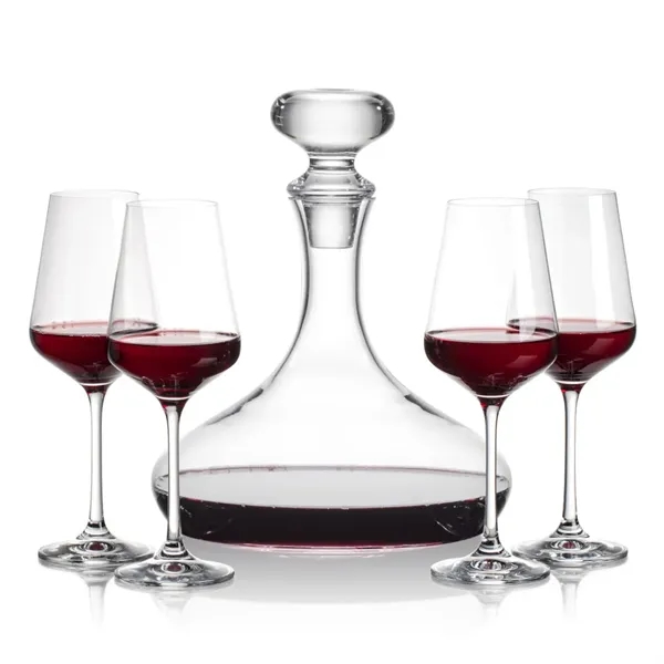 Stratford Decanter and Wine Glasses. Handsome curved design perfect for decanting... from ASI 84592 St Regis Group