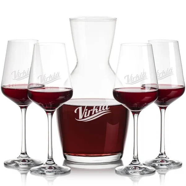 Our 38oz Crystalline Westwood Carafe & 12oz Crystalline Breckland Wine Set... from ASI 84592 St Regis Group