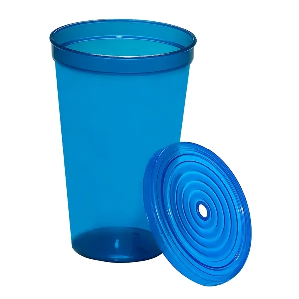 20 oz. BPA-free single-wall polypropylene plastic cup with straw and snap... from ASI 79530 Prime Line