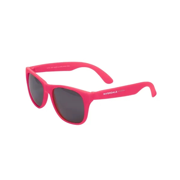 Adult sized matte plastic sunglasses with tinted UV lenses and an... from ASI 79530 Prime Line