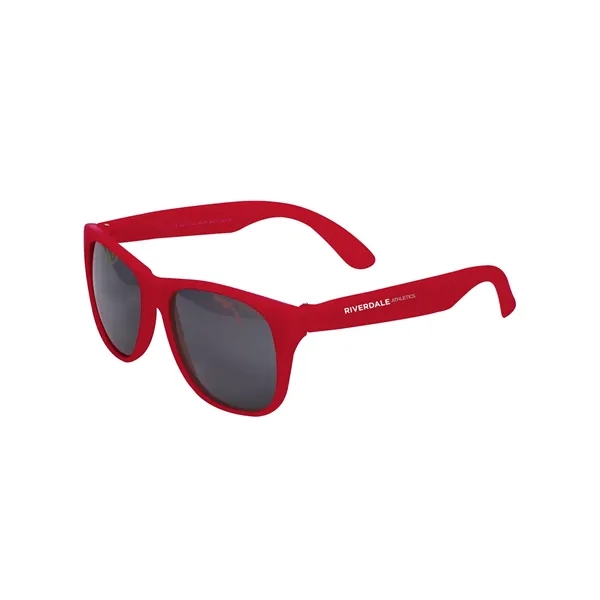 Adult sized matte plastic sunglasses with tinted UV lenses and an... from ASI 79530 Prime Line