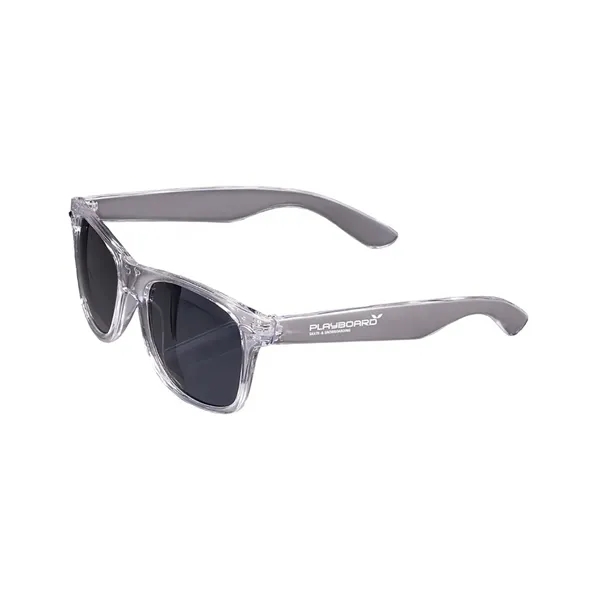 Glossy framed sunglasses with plastic construction and UV400 lenses.... from ASI 79530 Prime Line