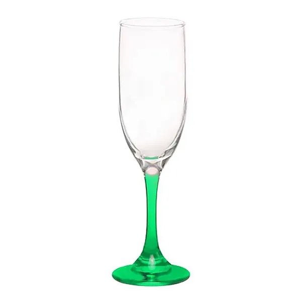 6.25 oz. champagne flute glass with a  strong sturdy base,... from ASI 68507 The Magnet Group / Benchmark Crystal & Clocks
