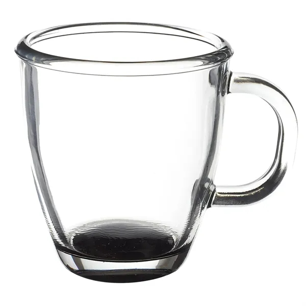 11.75 oz. clear coffee mug with handle and smooth rounded rim.... from ASI 68507 The Magnet Group / Benchmark Crystal & Clocks