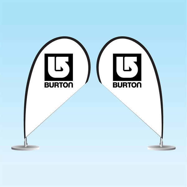 Desktop table flag with single sided graphics and mounted onto a... from ASI 30442 Above & Beyond Advertising Products / PromoAdLine