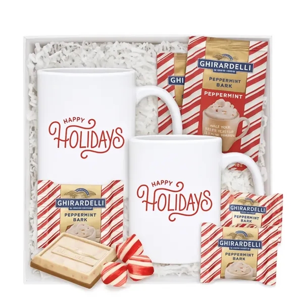 Holiday Mug Set with Peppermint Cocoa & Chocolate... from ASI 89971 Stuff A Mug