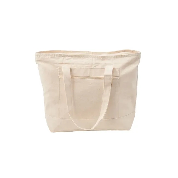 Large zippered 12 oz. cotton canvas tote bag plus 1 color... from ASI 37218 Athena Promo (tm)