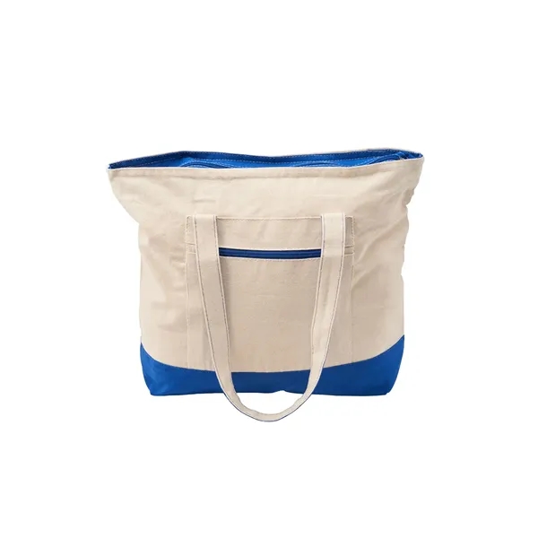Large zippered 12 oz. cotton canvas tote bag plus 1 color... from ASI 37218 Athena Promo (tm)