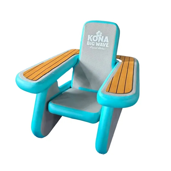 Durable inflatable leisure chair with custom logo imprint, perfect for outdoor... from ASI 72657 Active Life Promo / Active Life Promo