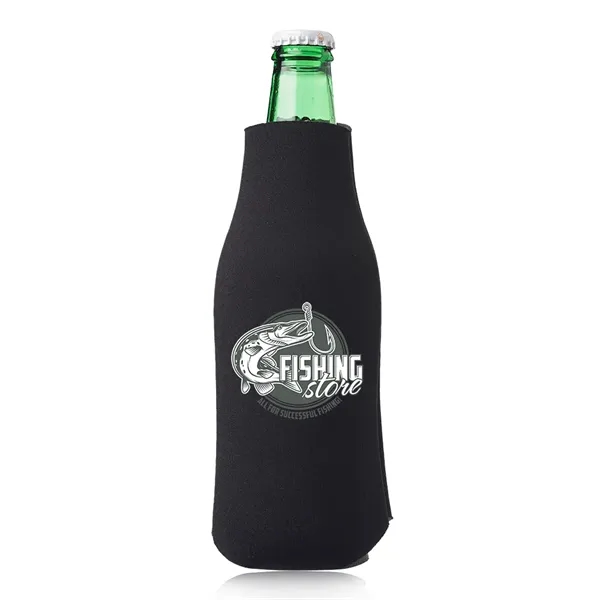 Polyurethane / foam zipper bottle insulator for 12 oz. longneck bottles.... from ASI 39552 BEL Promo
