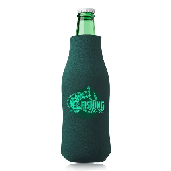 Polyurethane / foam zipper bottle insulator for 12 oz. longneck bottles.... from ASI 39552 BEL Promo