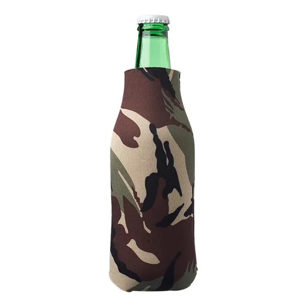 Polyurethane / foam zipper bottle insulator for 12 oz. longneck bottles.... from ASI 39552 BEL Promo