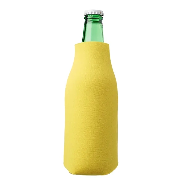 Polyurethane / foam zipper bottle insulator for 12 oz. longneck bottles.... from ASI 39552 BEL Promo