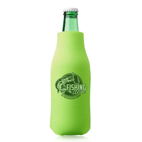 Polyurethane / foam zipper bottle insulator for 12 oz. longneck bottles.... from ASI 39552 BEL Promo