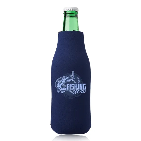 Polyurethane / foam zipper bottle insulator for 12 oz. longneck bottles.... from ASI 39552 BEL Promo