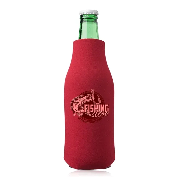 Polyurethane / foam zipper bottle insulator for 12 oz. longneck bottles.... from ASI 39552 BEL Promo