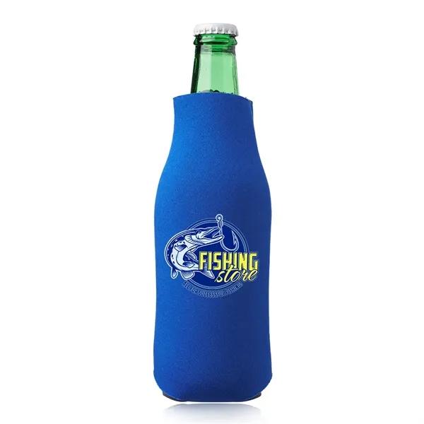 Polyurethane / foam zipper bottle insulator for 12 oz. longneck bottles.... from ASI 39552 BEL Promo