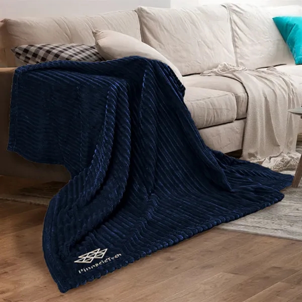 Regal Throw: Ultra-soft, ribbed texture. Luxurious yet versatile, perfect for gifting... from ASI 79750 Pro Towels / Palmetto Blanket Company