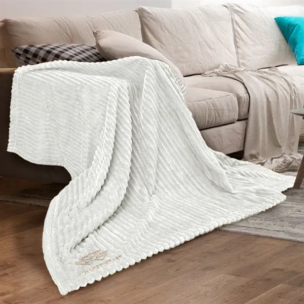 Regal Throw: Ultra-soft, ribbed texture. Luxurious yet versatile, perfect for gifting... from ASI 79750 Pro Towels / Palmetto Blanket Company