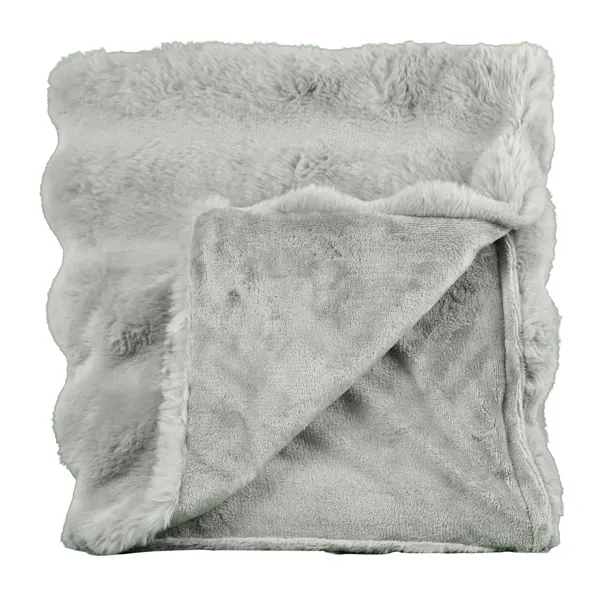 Plush blanket with velvety texture and subtle ridges, blending minimalist design... from ASI 79750 Pro Towels / Palmetto Blanket Company