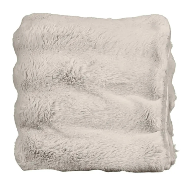 Plush blanket with velvety texture and subtle ridges, blending minimalist design... from ASI 79750 Pro Towels / Palmetto Blanket Company