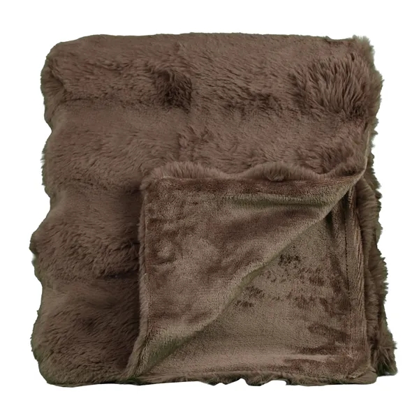 Plush blanket with velvety texture and subtle ridges, blending minimalist design... from ASI 79750 Pro Towels / Palmetto Blanket Company