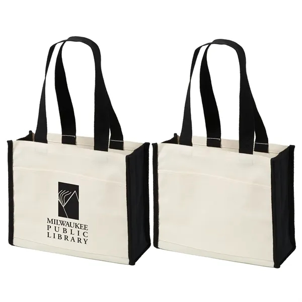 Large 14 oz. cotton canvas tote bag plus 1 color heat... from ASI 37218 Athena Promo (tm)