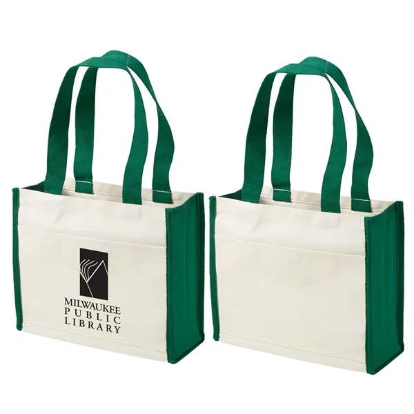 Large 14 oz. cotton canvas tote bag plus 1 color heat... from ASI 37218 Athena Promo (tm)