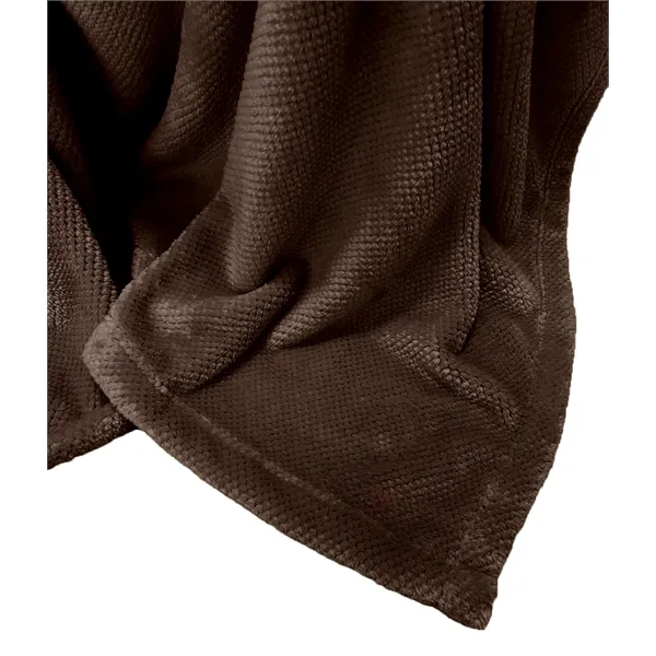 50" x 60": Soft, versatile blanket with coffee-inspired tones and subtle... from ASI 79750 Pro Towels / Palmetto Blanket Company