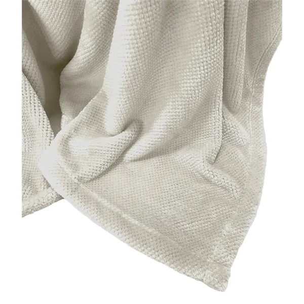 50" x 60": Soft, versatile blanket with coffee-inspired tones and subtle... from ASI 79750 Pro Towels / Palmetto Blanket Company