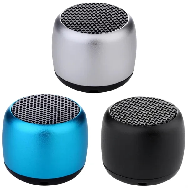 Mini Bluetooth metal speaker with lanyard plus laser engraving on 1... from ASI 37218 Athena Promo (tm)