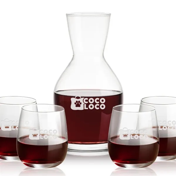 Our 38oz Crystalline Westwood Carafe & 12oz Crystalline Crestview Stemless Wine... from ASI 84592 St Regis Group