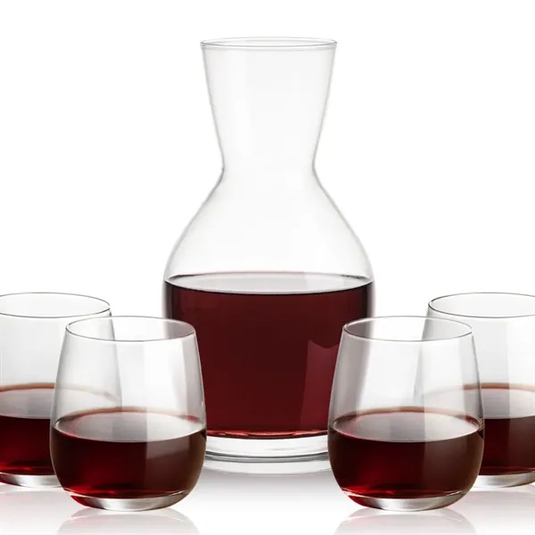 Our 38oz Crystalline Westwood Carafe & 12oz Crystalline Crestview Stemless Wine... from ASI 84592 St Regis Group