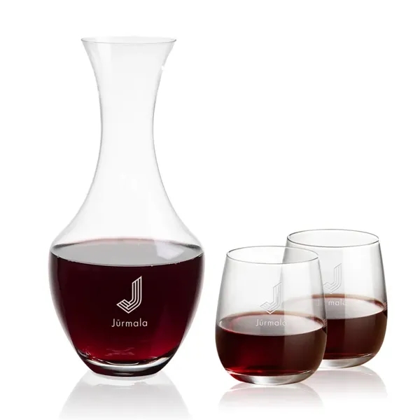 The 50oz Oldham Carafe is combined with your choice of 
2... from ASI 84592 St Regis Group