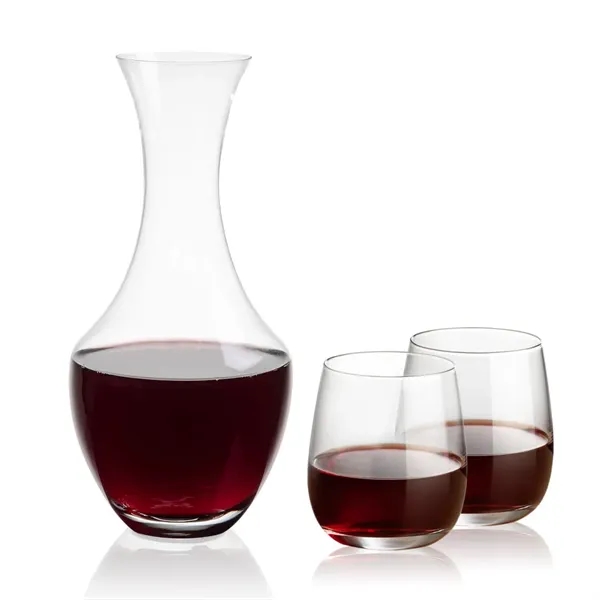 The 50oz Oldham Carafe is combined with your choice of 
2... from ASI 84592 St Regis Group