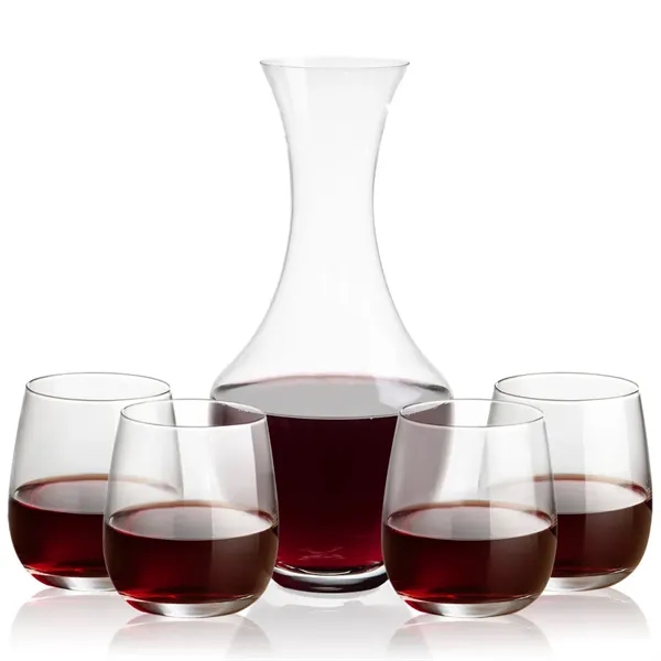 The 50oz Oldham Carafe is combined with your choice of 
2... from ASI 84592 St Regis Group