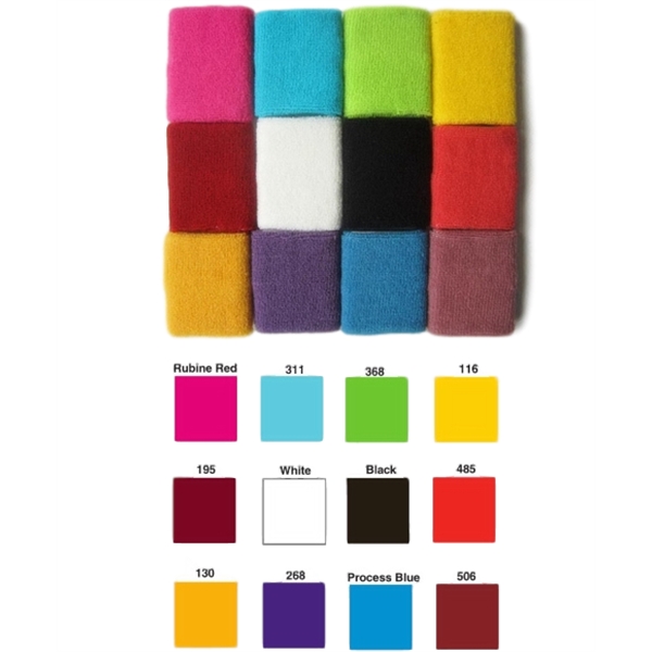 Athletic elastic sweatband made from polyester/cotton blend that measures 2.95" x... from ASI 72657 Active Life Promo / Active Life Promo