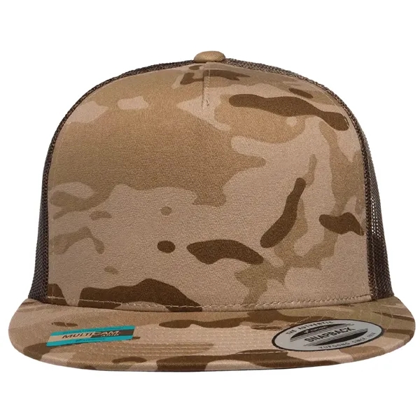 Yupoong 6006MULTI YP Classics Five-Panel MultiCamTrucker Hat with leatherette patches or... from ASI 74601 Calico