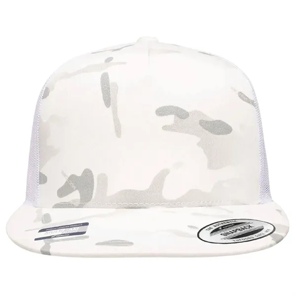 Yupoong 6006MULTI YP Classics Five-Panel MultiCamTrucker Hat with leatherette patches or... from ASI 74601 Calico