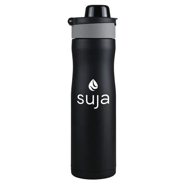 24 oz. powder coated recycled stainless steel bottle with double wall... from ASI 52840 Evans Manufacturing