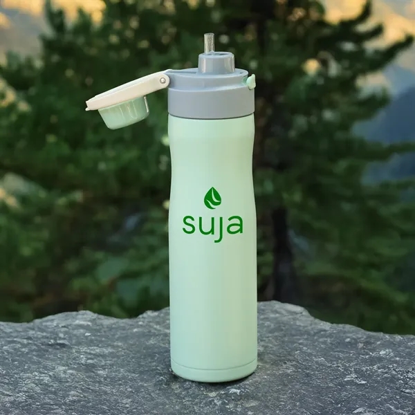 24 oz. powder coated recycled stainless steel bottle with double wall... from ASI 52840 Evans Manufacturing